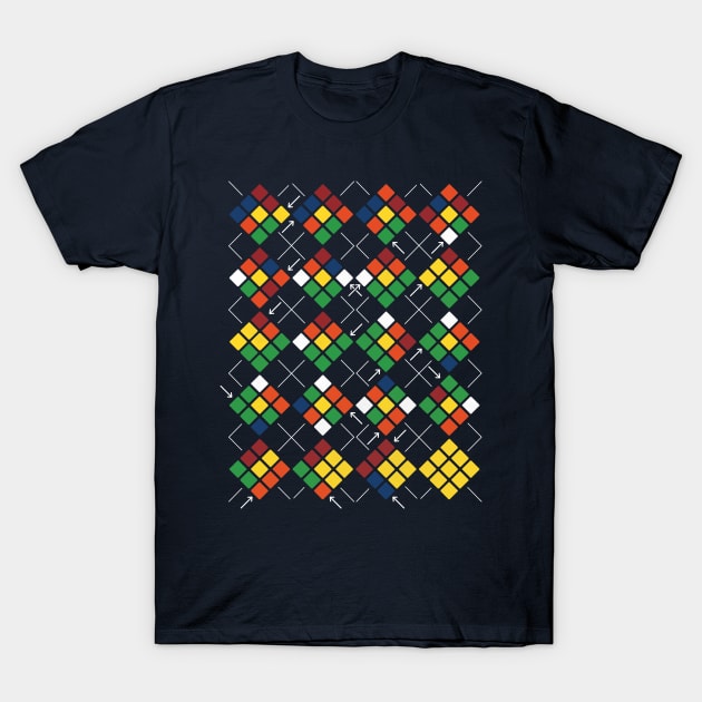 Rubiks Clues Argyle T-Shirt by Piercek25